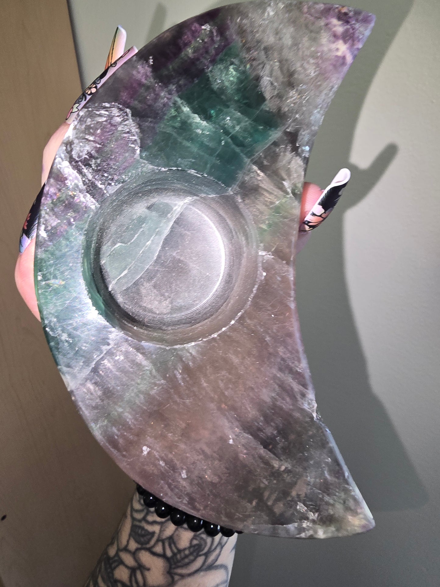 Damaged* Fluorite Candle Holder