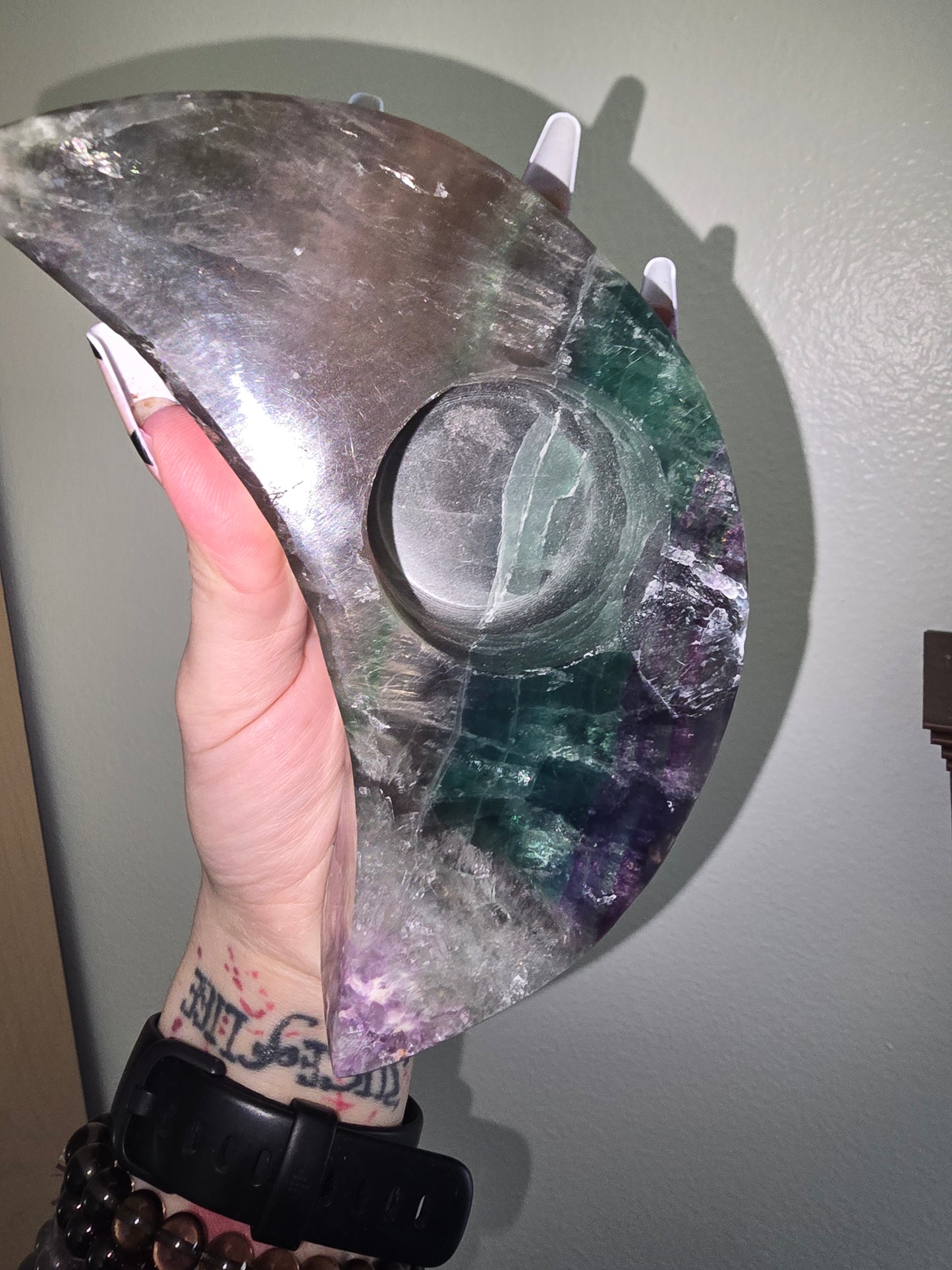 Damaged* Fluorite Candle Holder