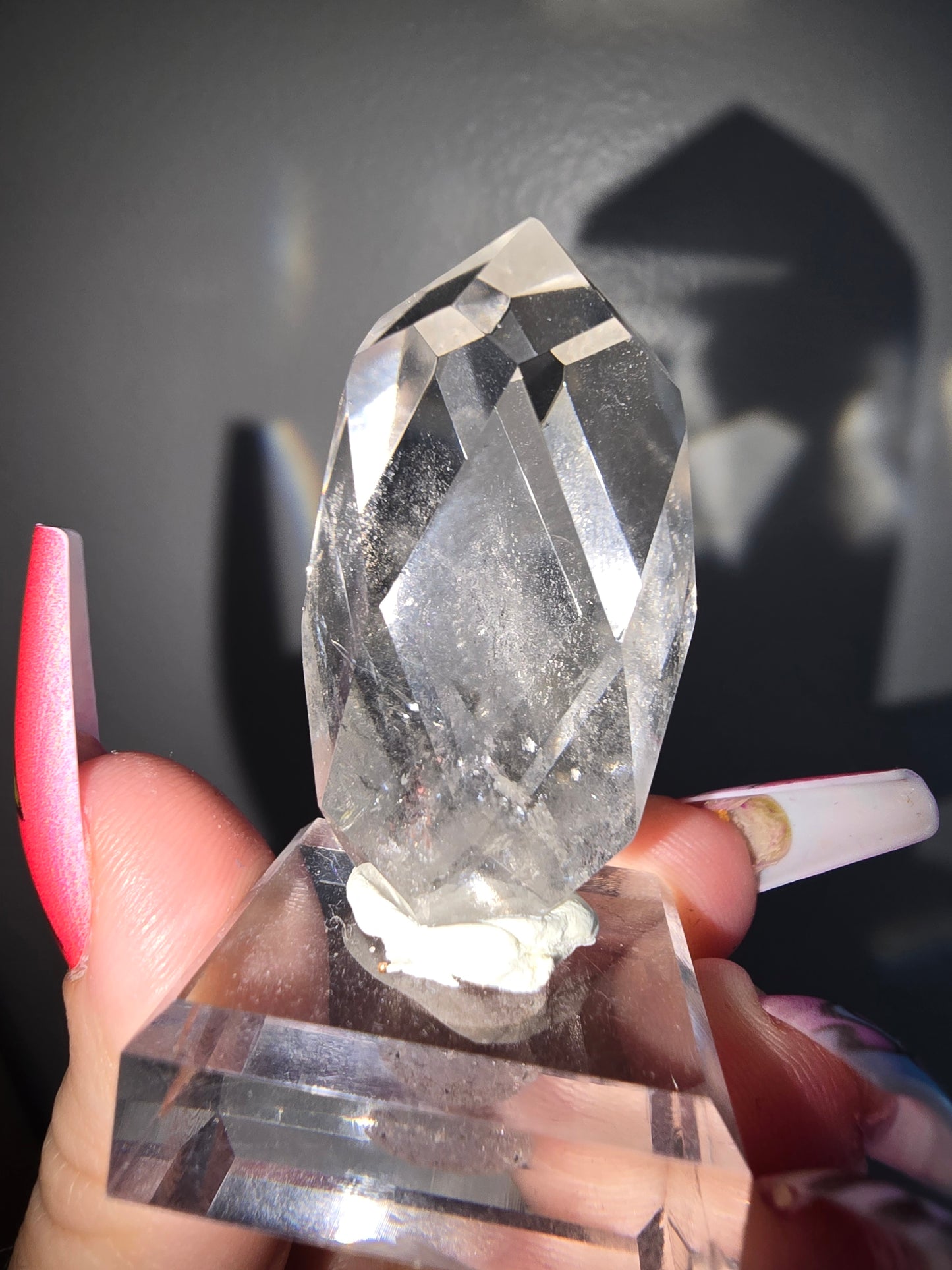 Clear Quartz w/ Phantoms Pine Cone