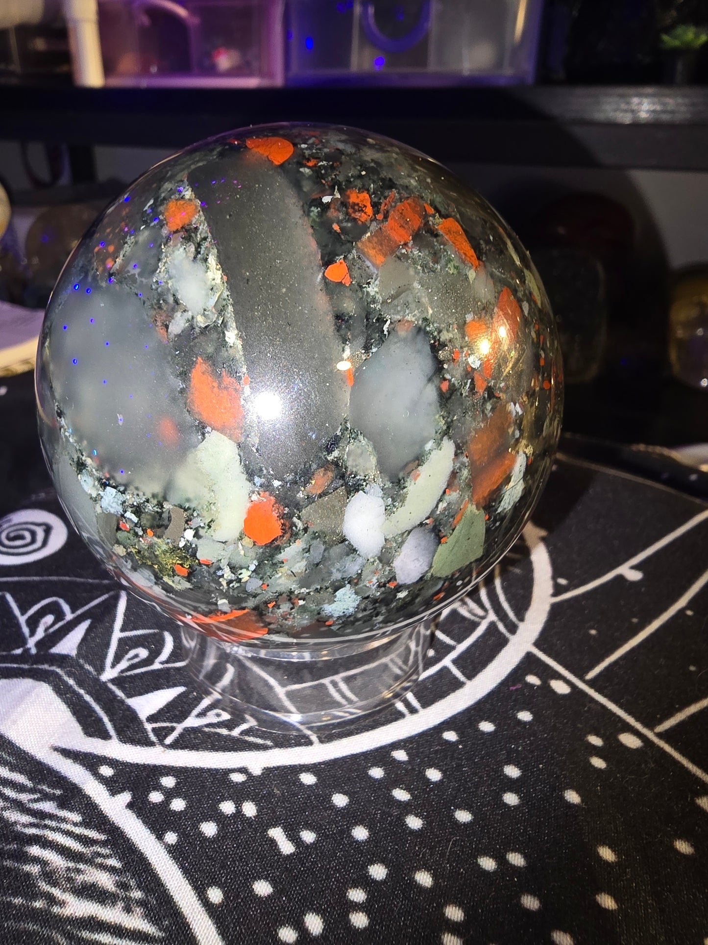 African Bloodstone Sphere 1