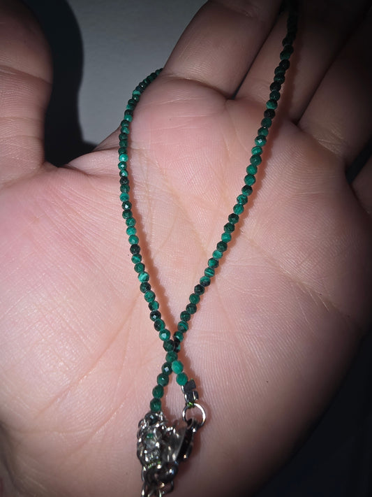 Malachite Anklet