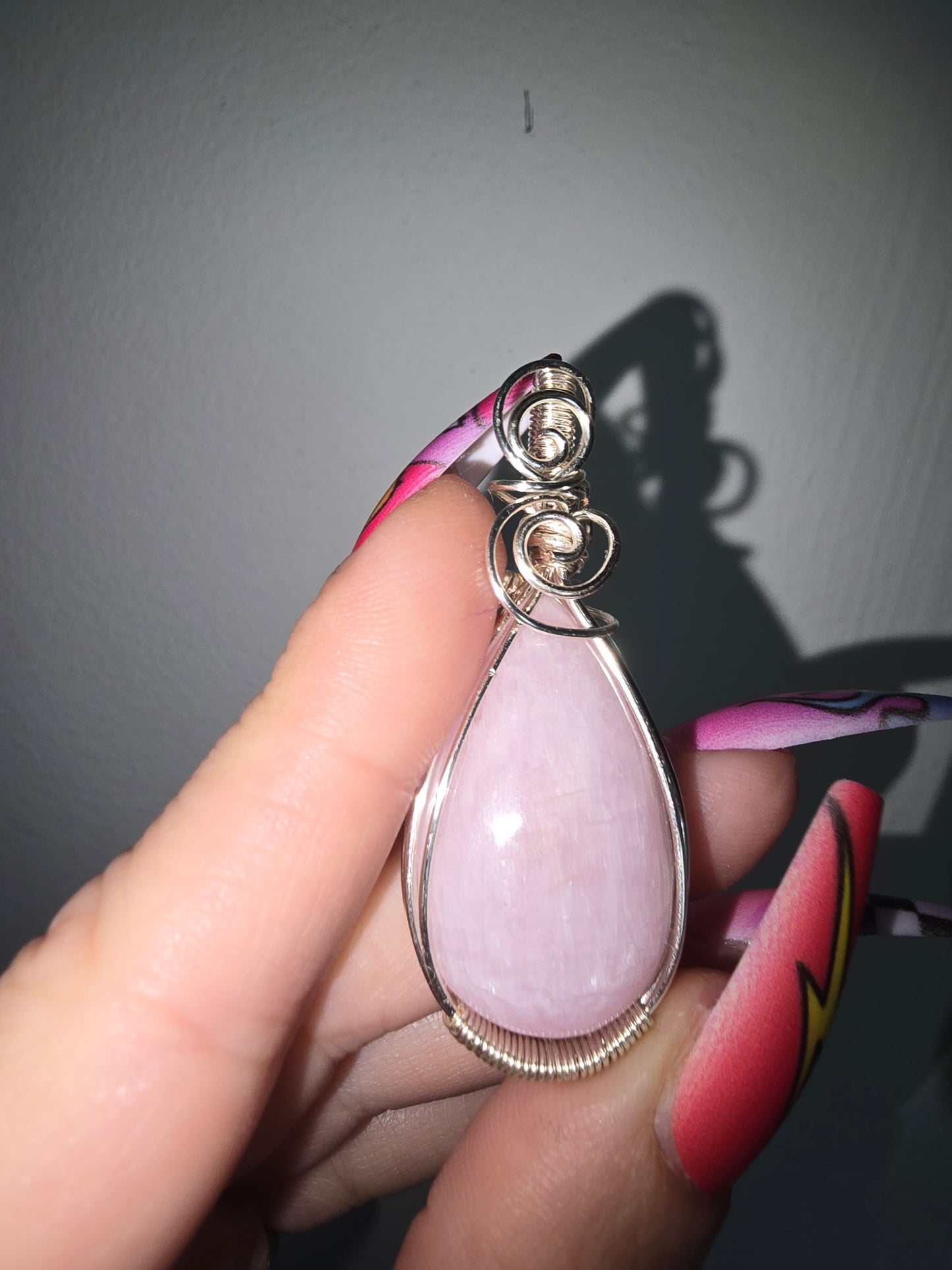 Kunzite Wrapped Pendant