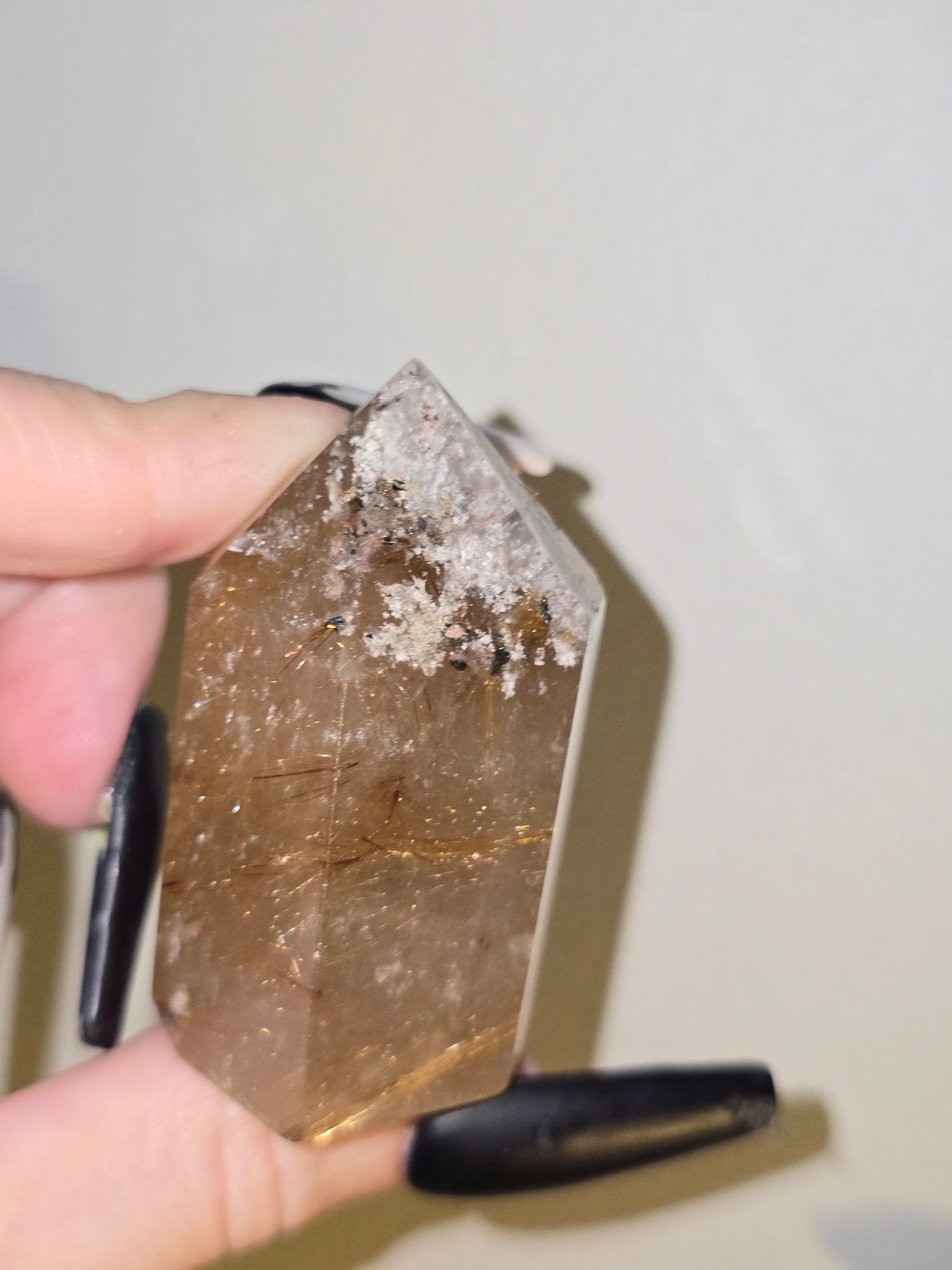 Golden Rutilated Quartz Tower | Manifestation, Clarity & Inspired Action