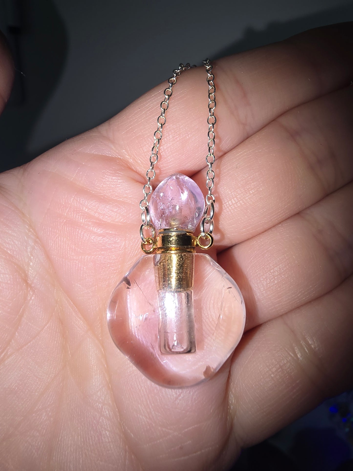 Amethyst Potion Jar Pendant