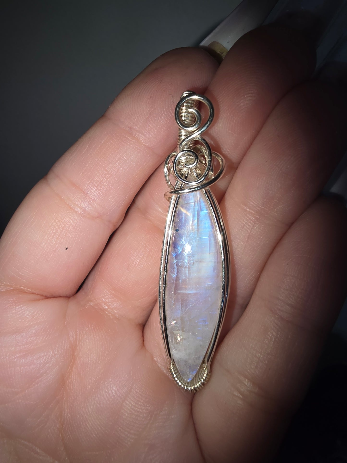 Moonstone Wrapped Pendant