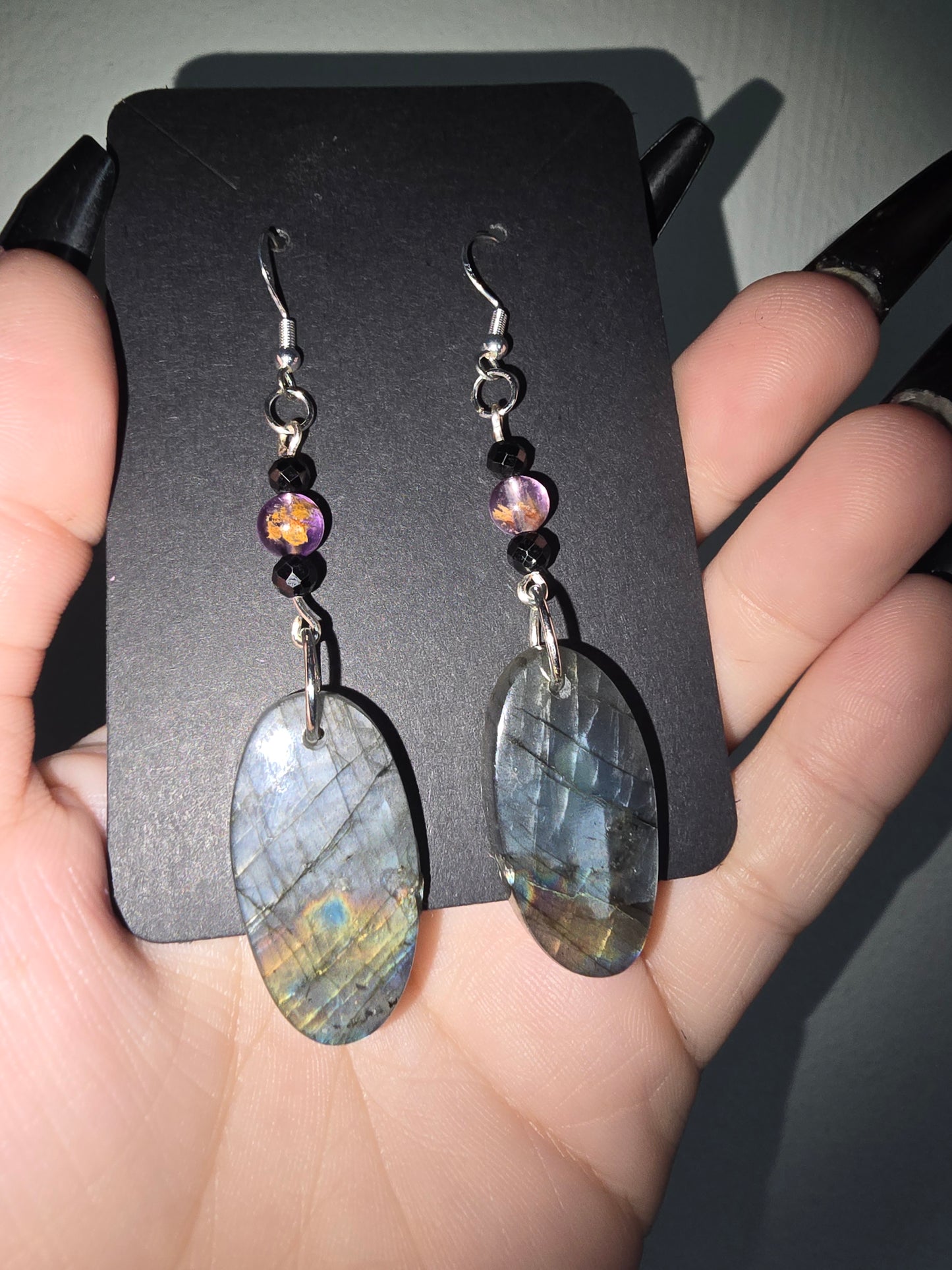 Labradorite Earrings