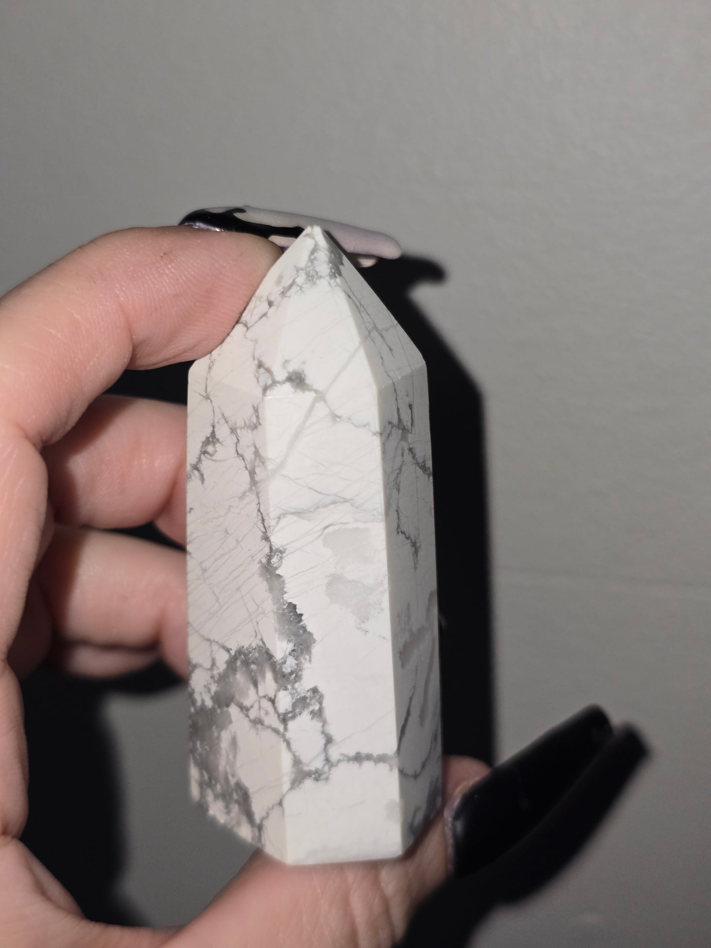 Howlite Tower | Patience, Calm & Peaceful Communication