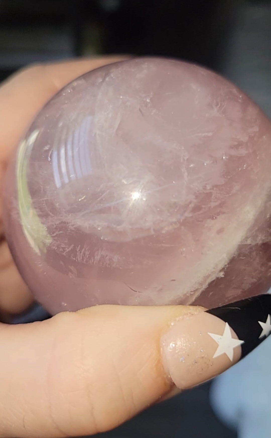 Star Rose Quartz Sphere