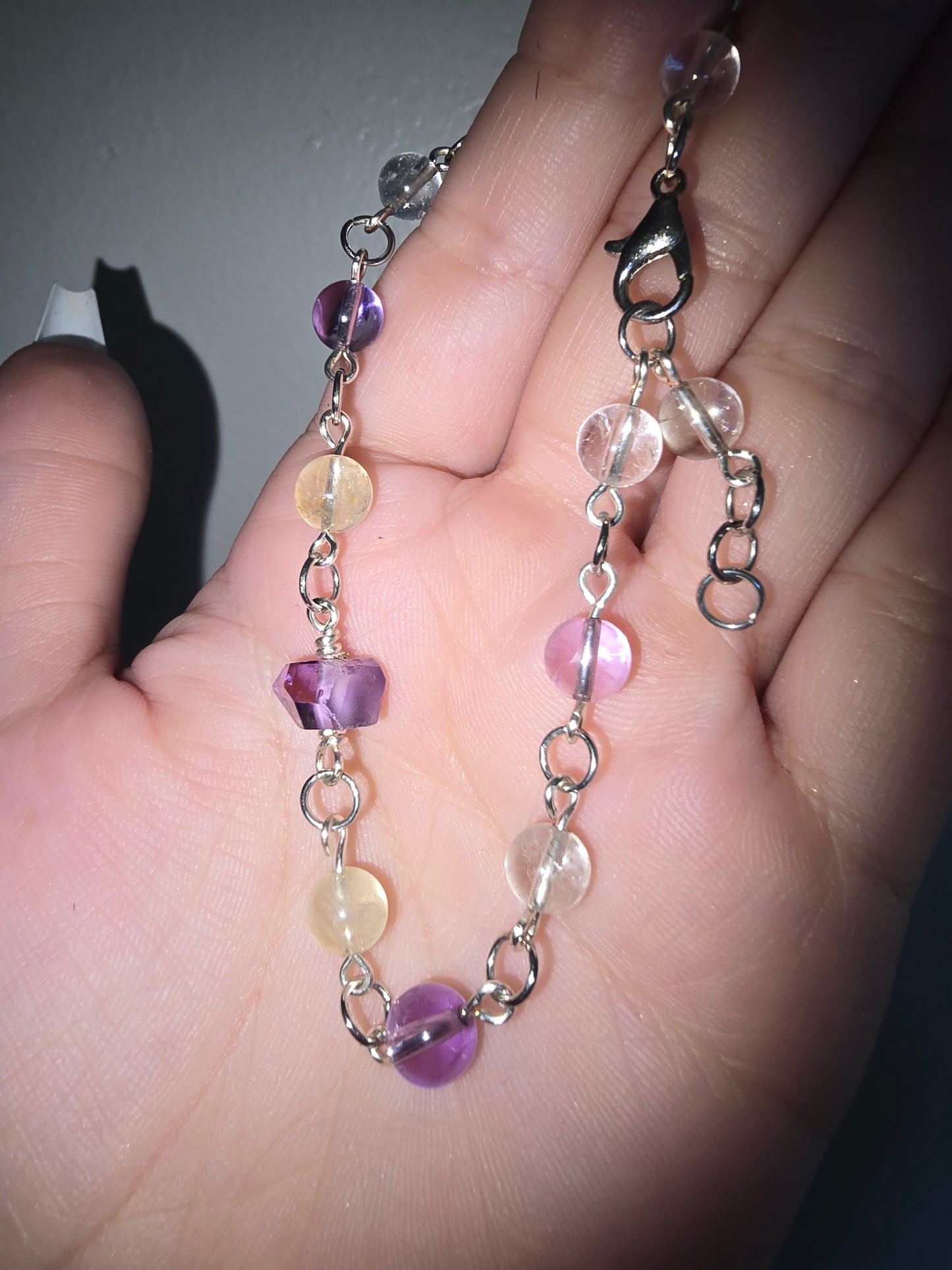 Handmade Beaded Ametrine Bracelet