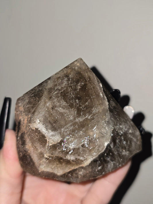 Natural Smoky Quartz Point | Grounding, Clarity & Steady Growth