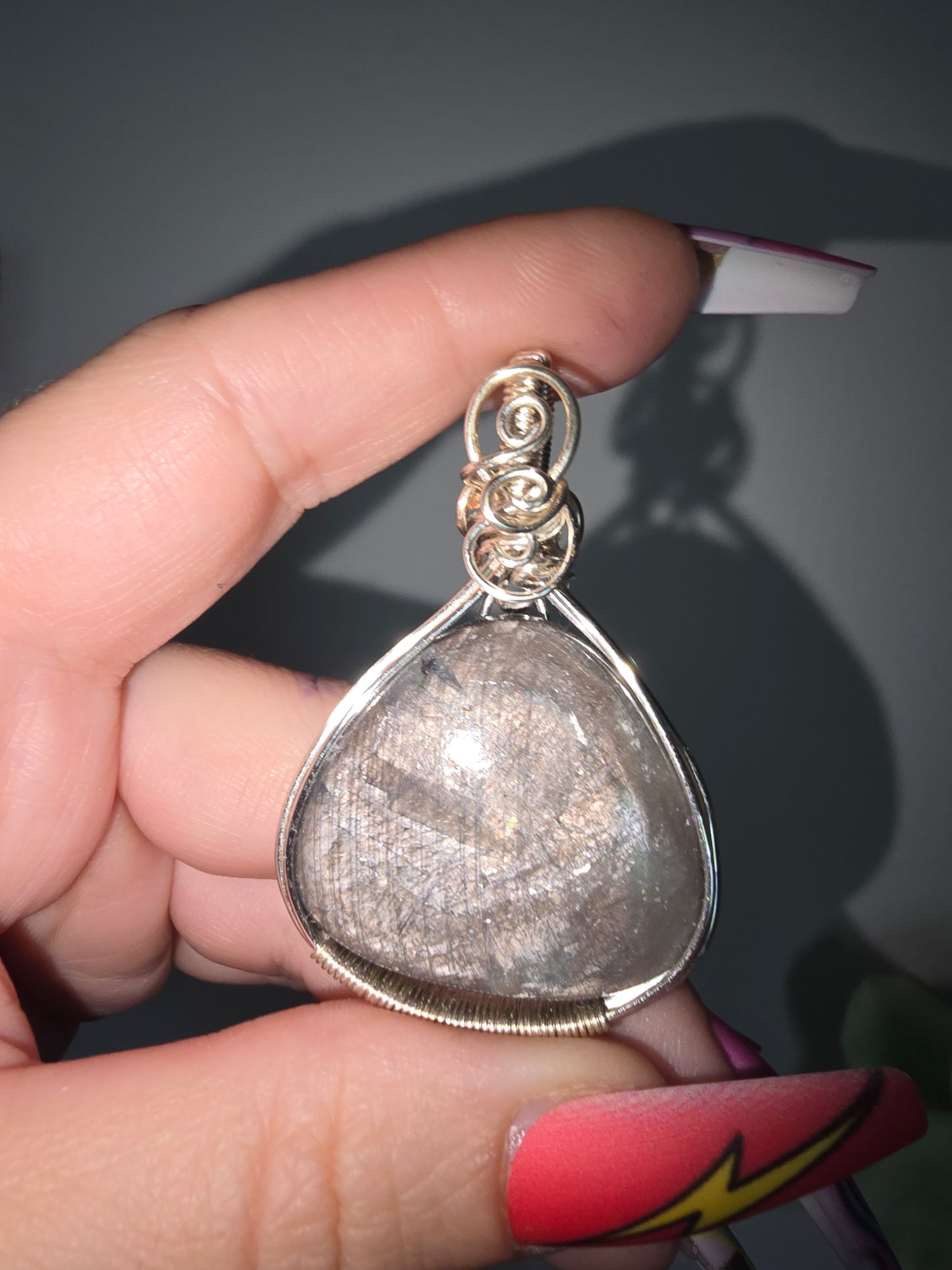 Sapphire Wrapped Pendant