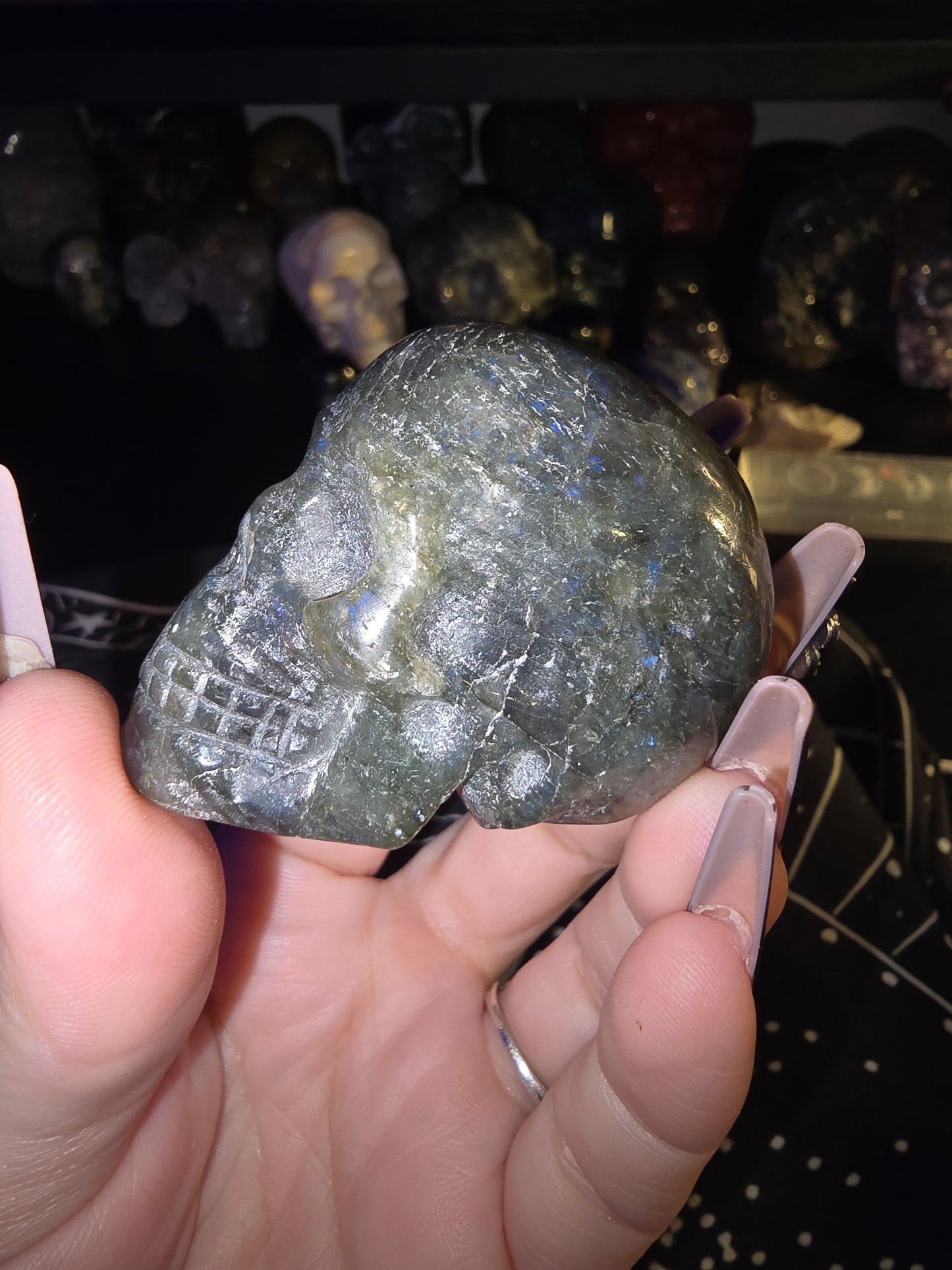Labradorite Mini Skull 1