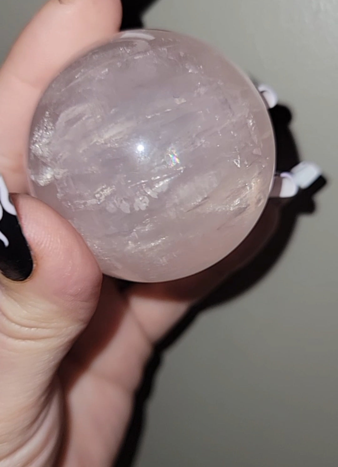 Rainbow Rose Quartz Sphere