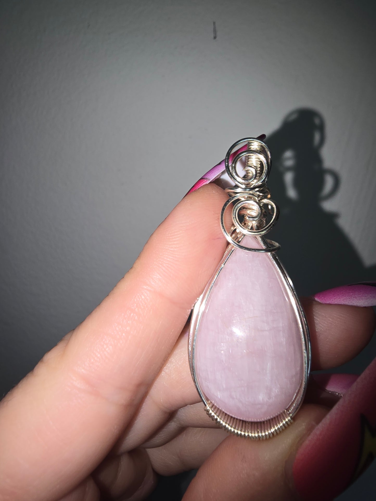Kunzite Wrapped Pendant