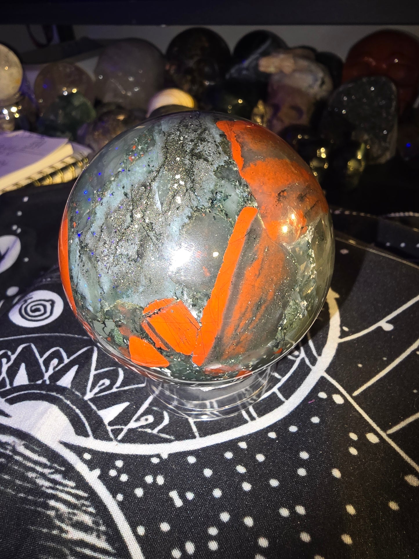African Bloodstone Sphere 2