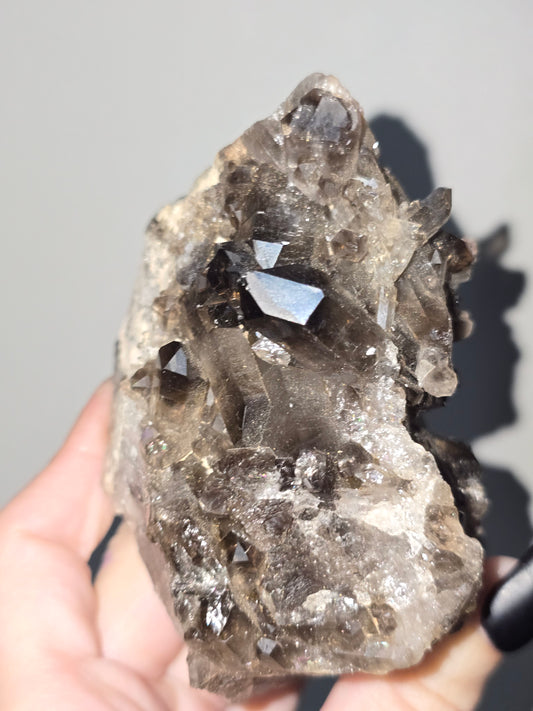 Multi-Point Smoky Quartz Cluster | Grounding & Protection | Paulinna Vibes
