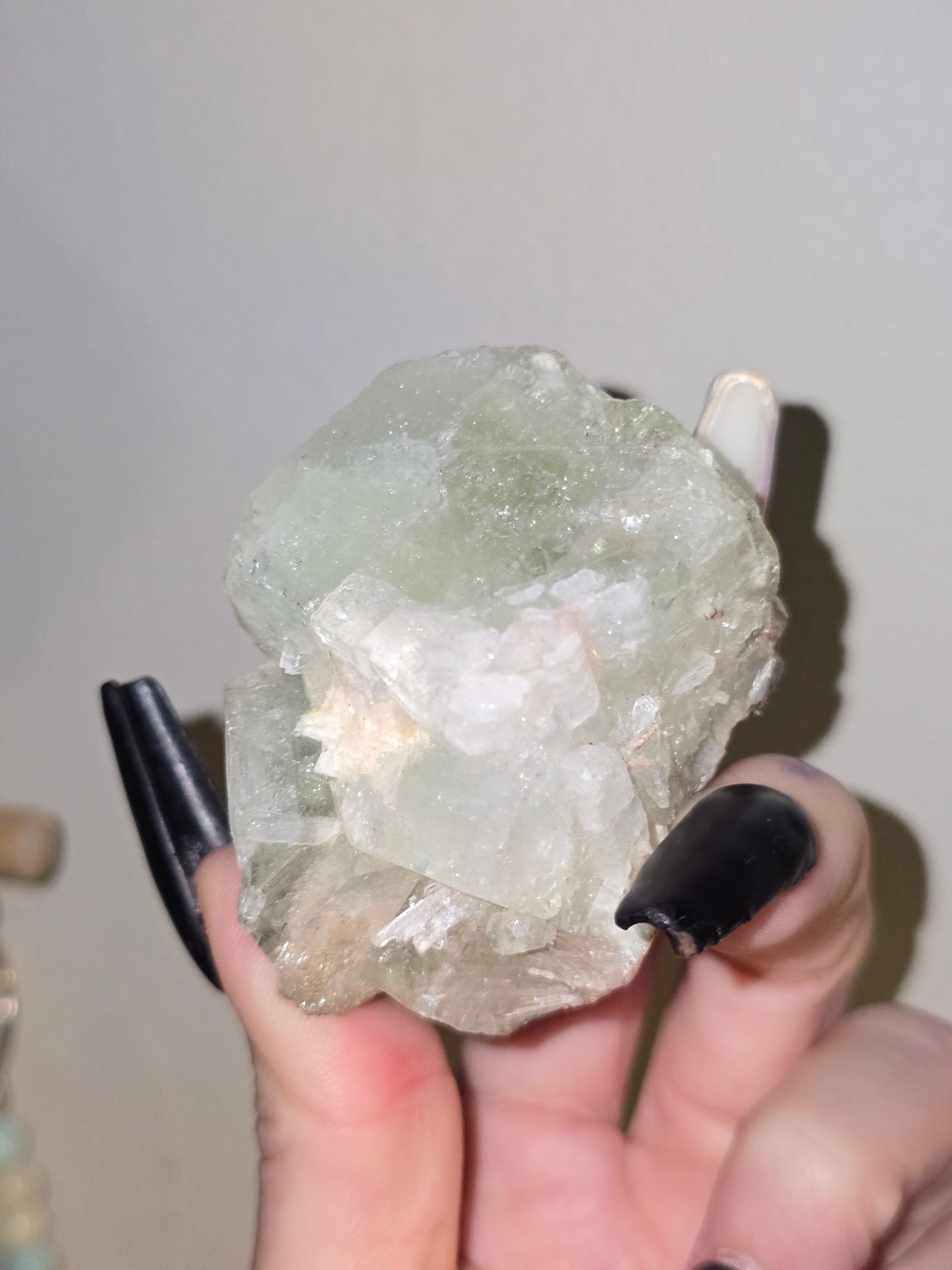 Pale Green Fluorite Cube | Clarity, Harmony & Mental Focus