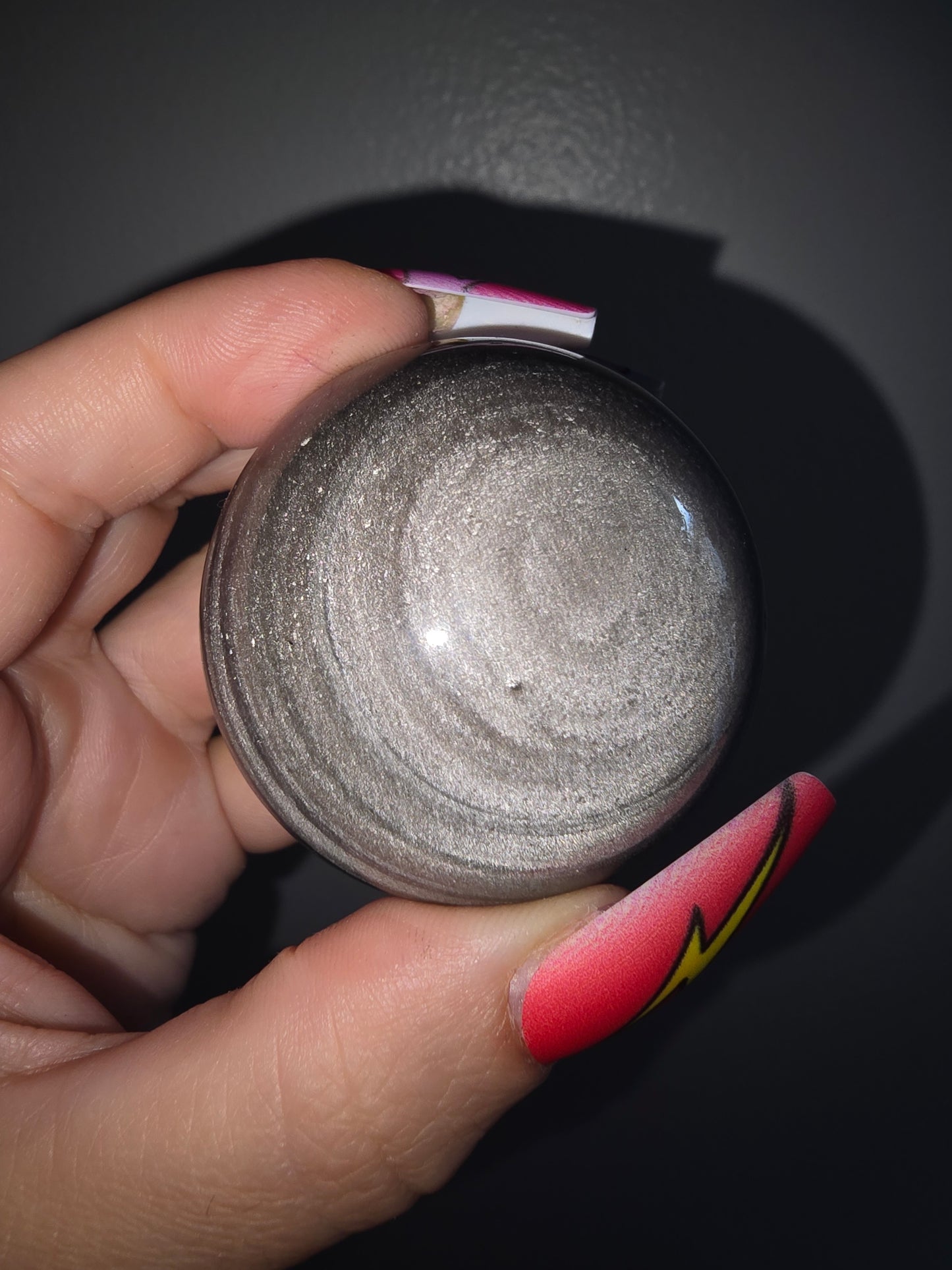 Silver Sheen Obsidian Sphere
