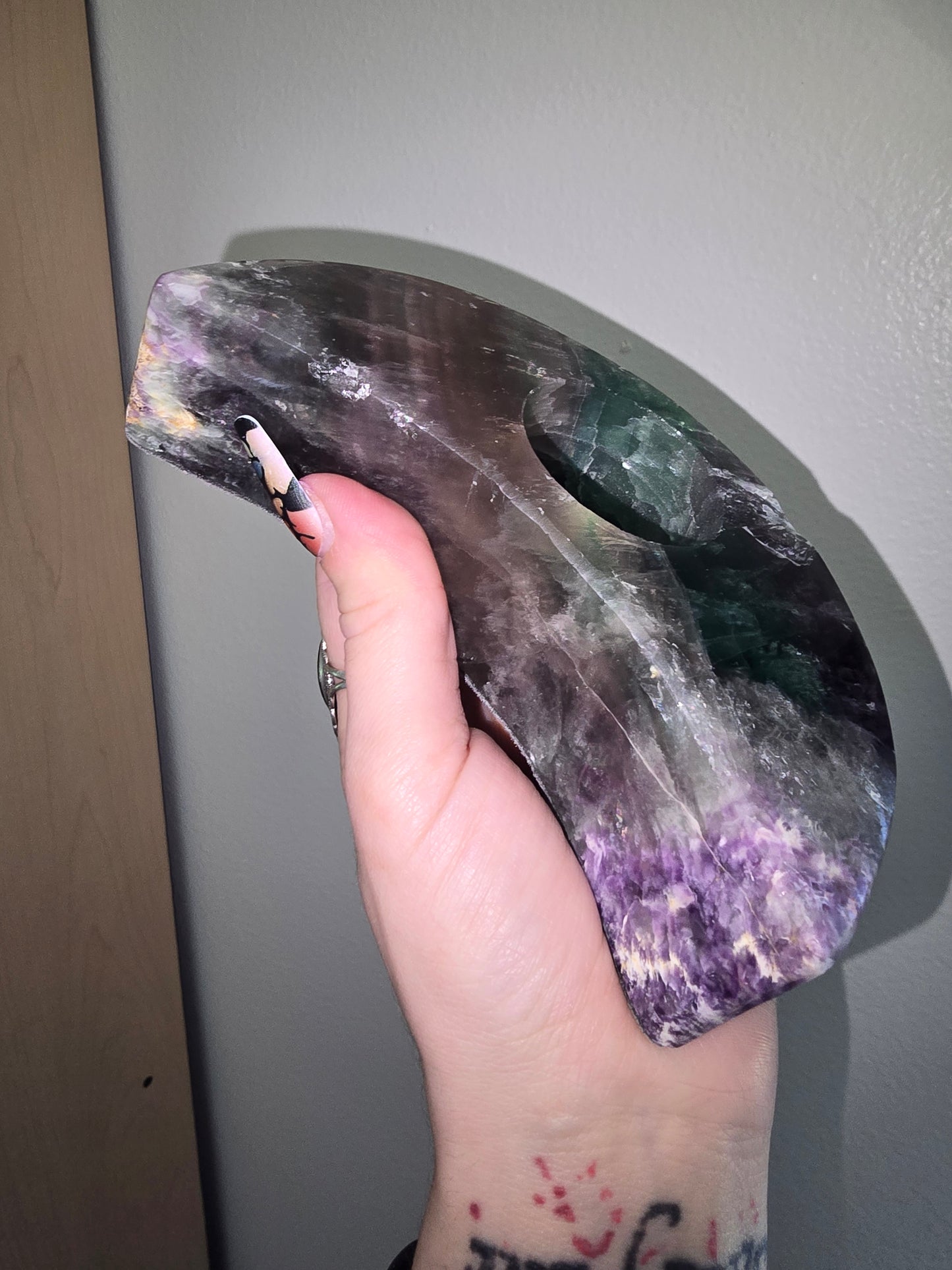 Damaged* Fluorite Candle Holder