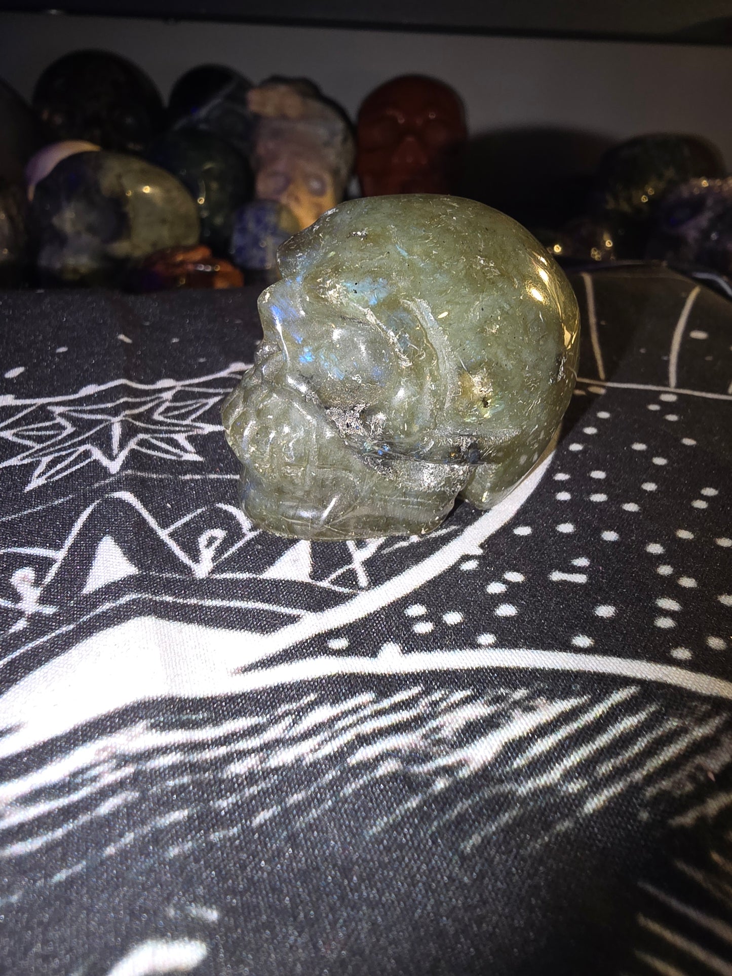 Labradorite Mini Skull 3