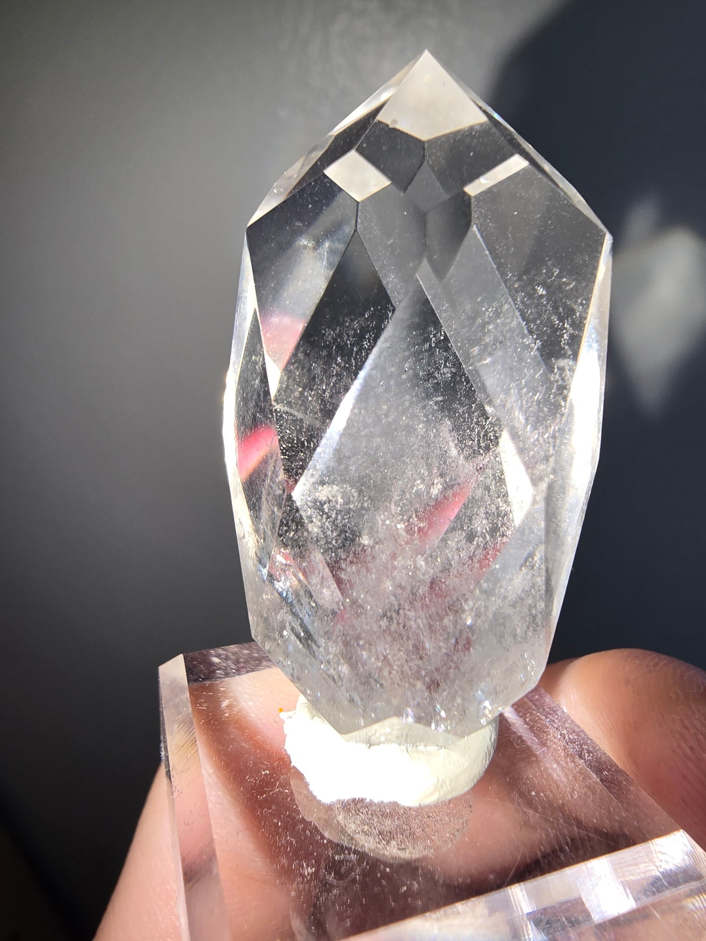 Clear Quartz w/ Phantoms Pine Cone