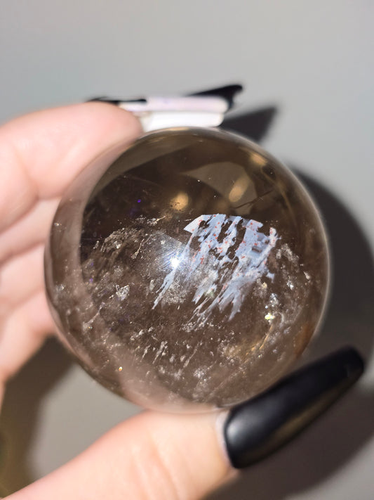 Smoky Quartz Sphere | Grounding, Stability & Emotional Resilience