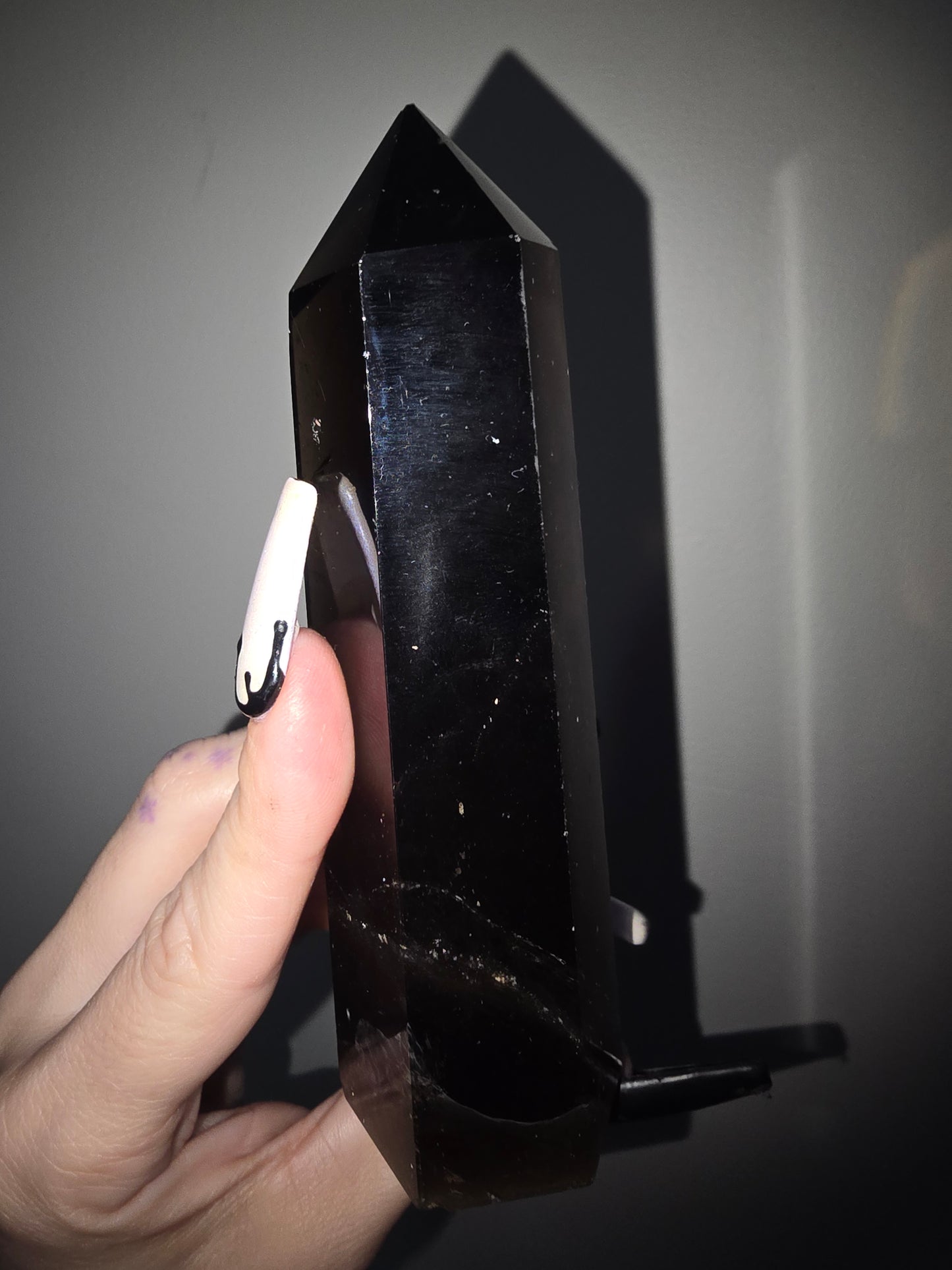 Rainbow Smoky Quartz Tower | Grounding, Protection & Hidden Beauty