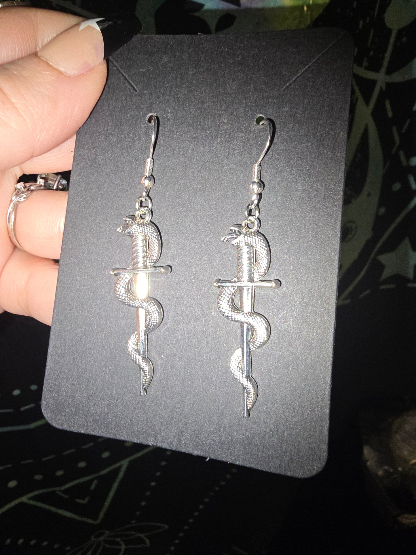 Snake Swords Earrings