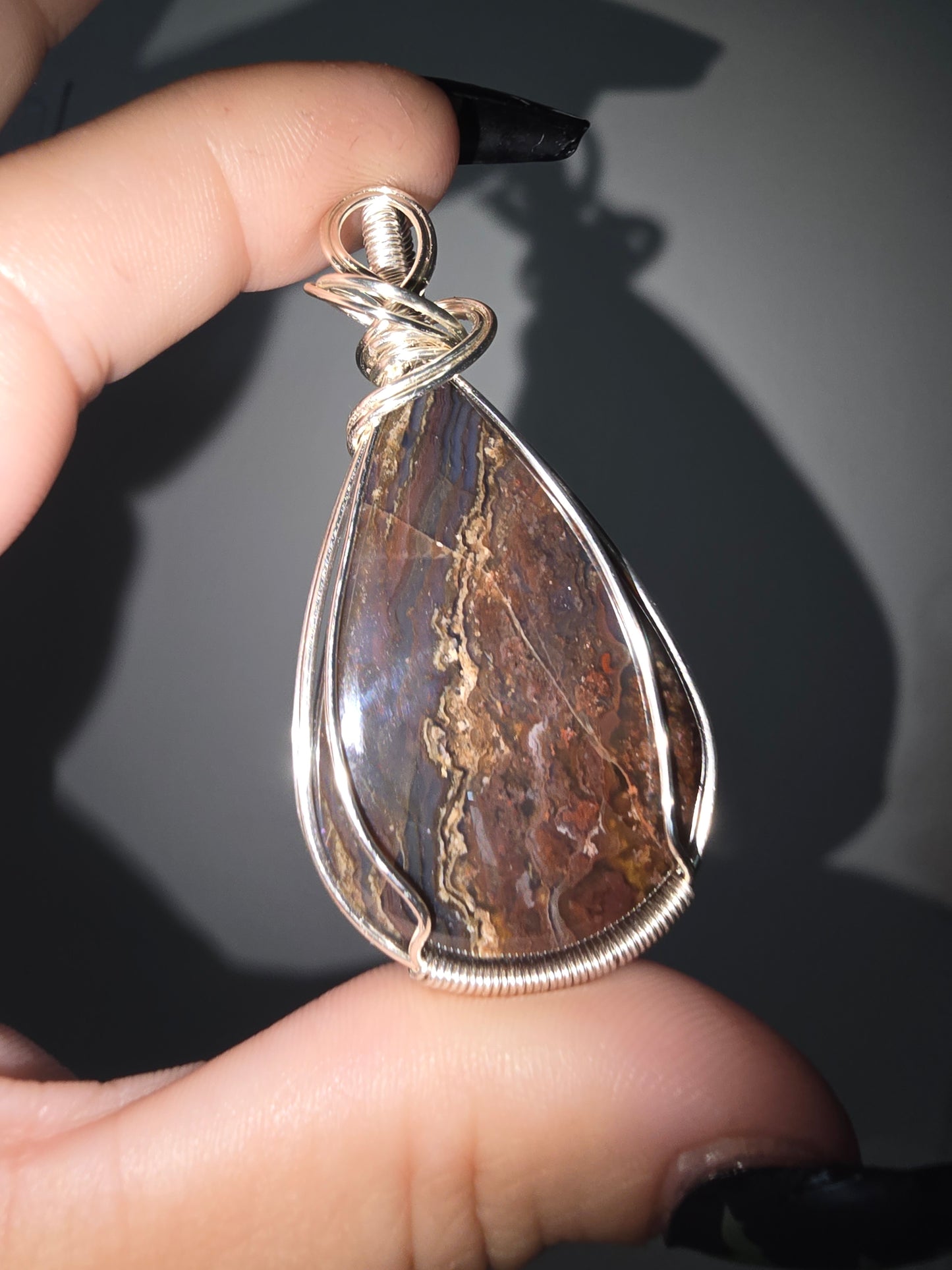 Agate Wrapped Pendant