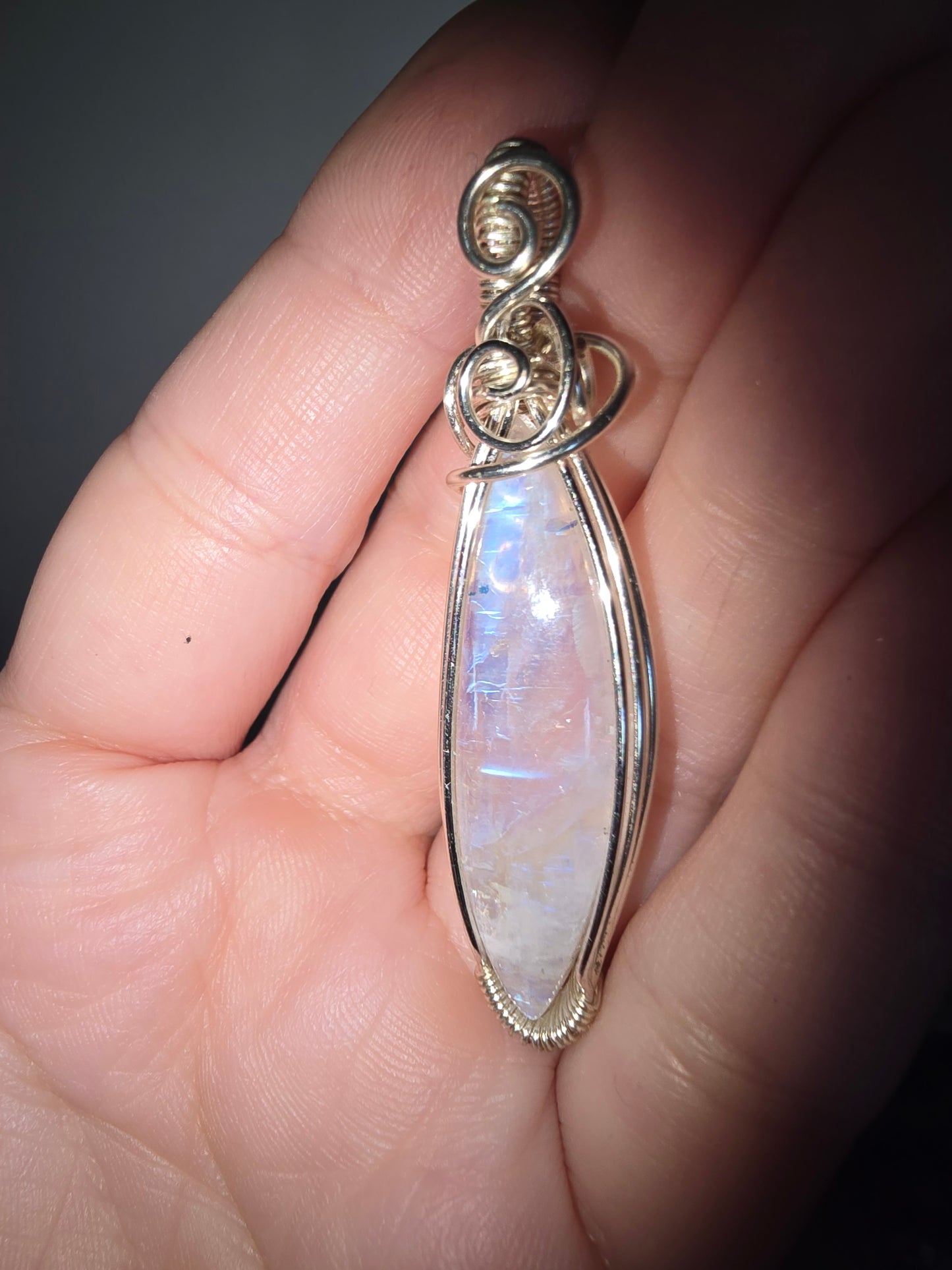 Moonstone Wrapped Pendant