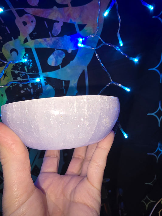 Large Selenite Bowl | Crystal Charging Bowl & Sacred Space Décor