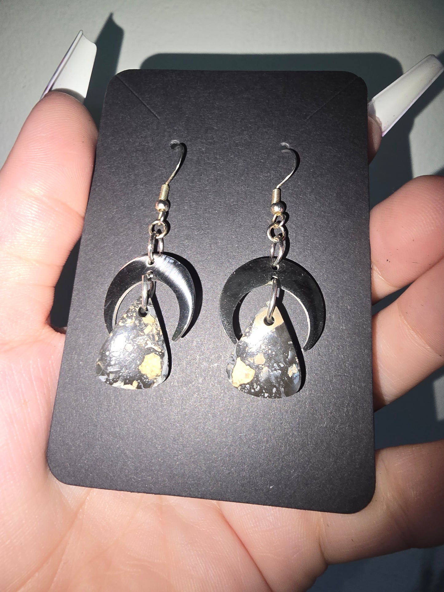 Jasper Moon Earrings 925
