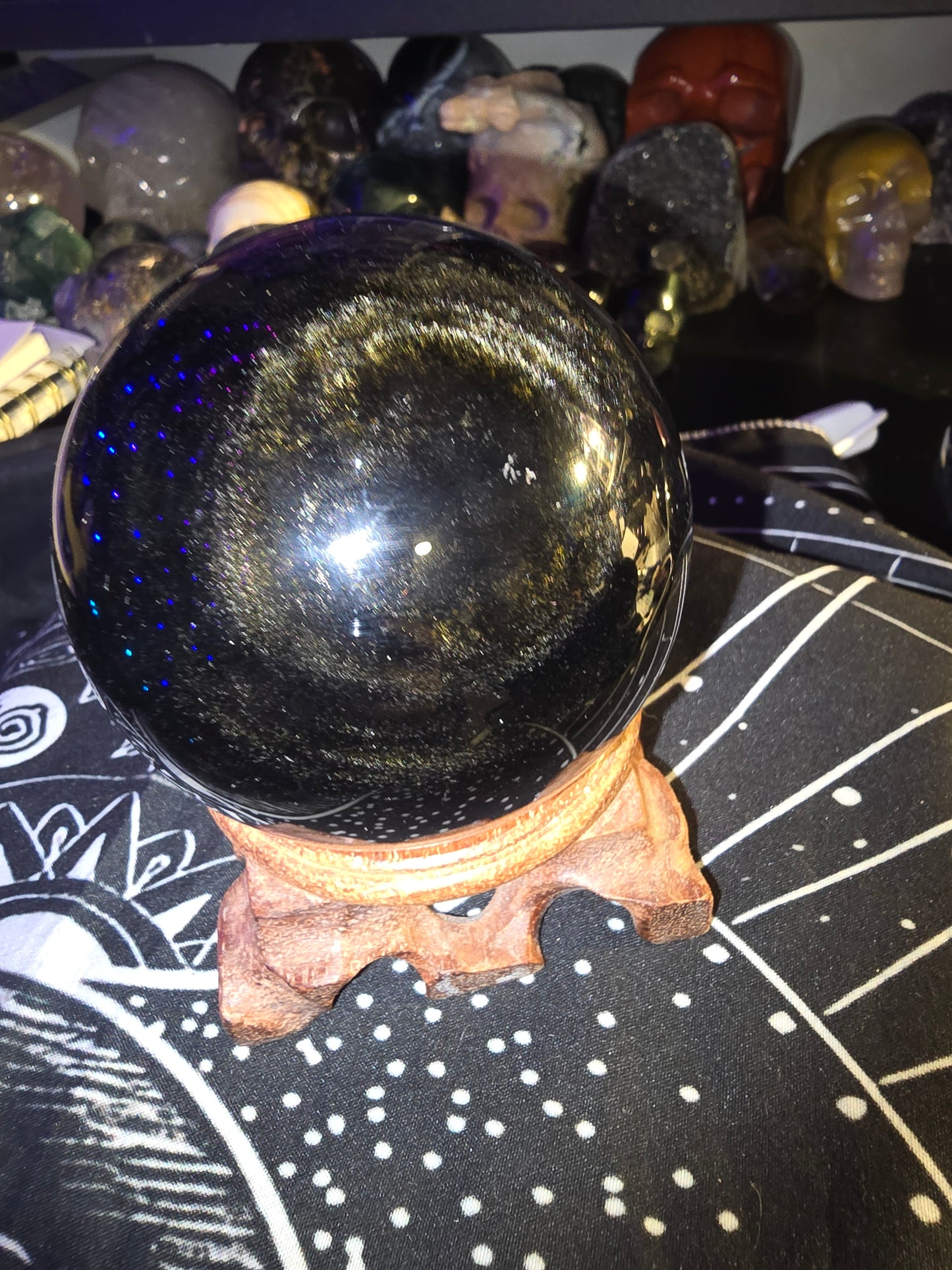 Gold Sheen Obsidian Large Sphere 2