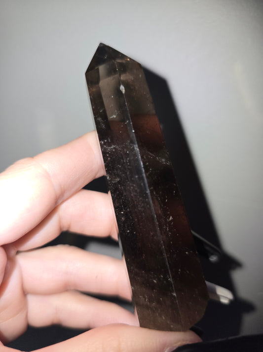 Dark Smoky Quartz Tower | Grounding, Protection & Inner Strength
