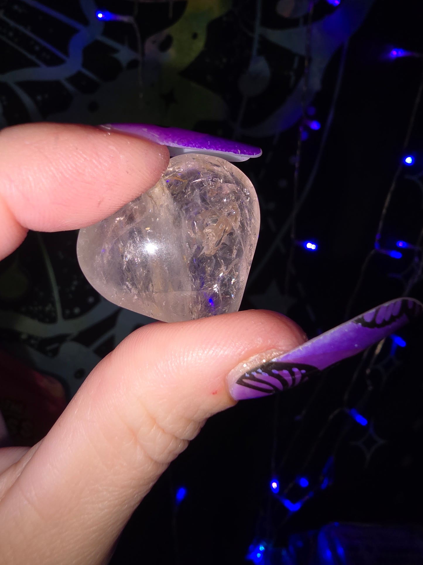 Powellite Quartz Heart 2