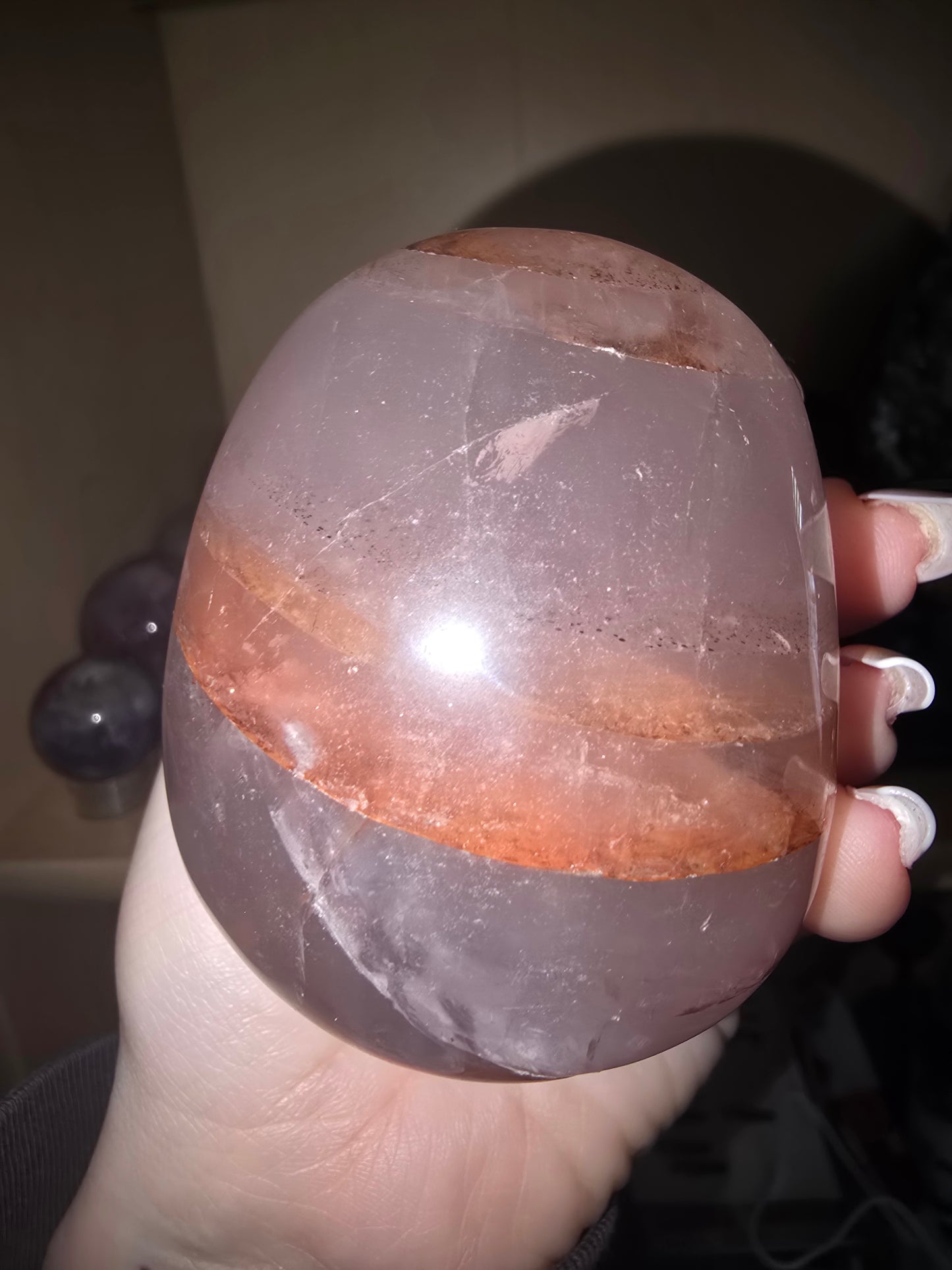 Fire Quartz Skull