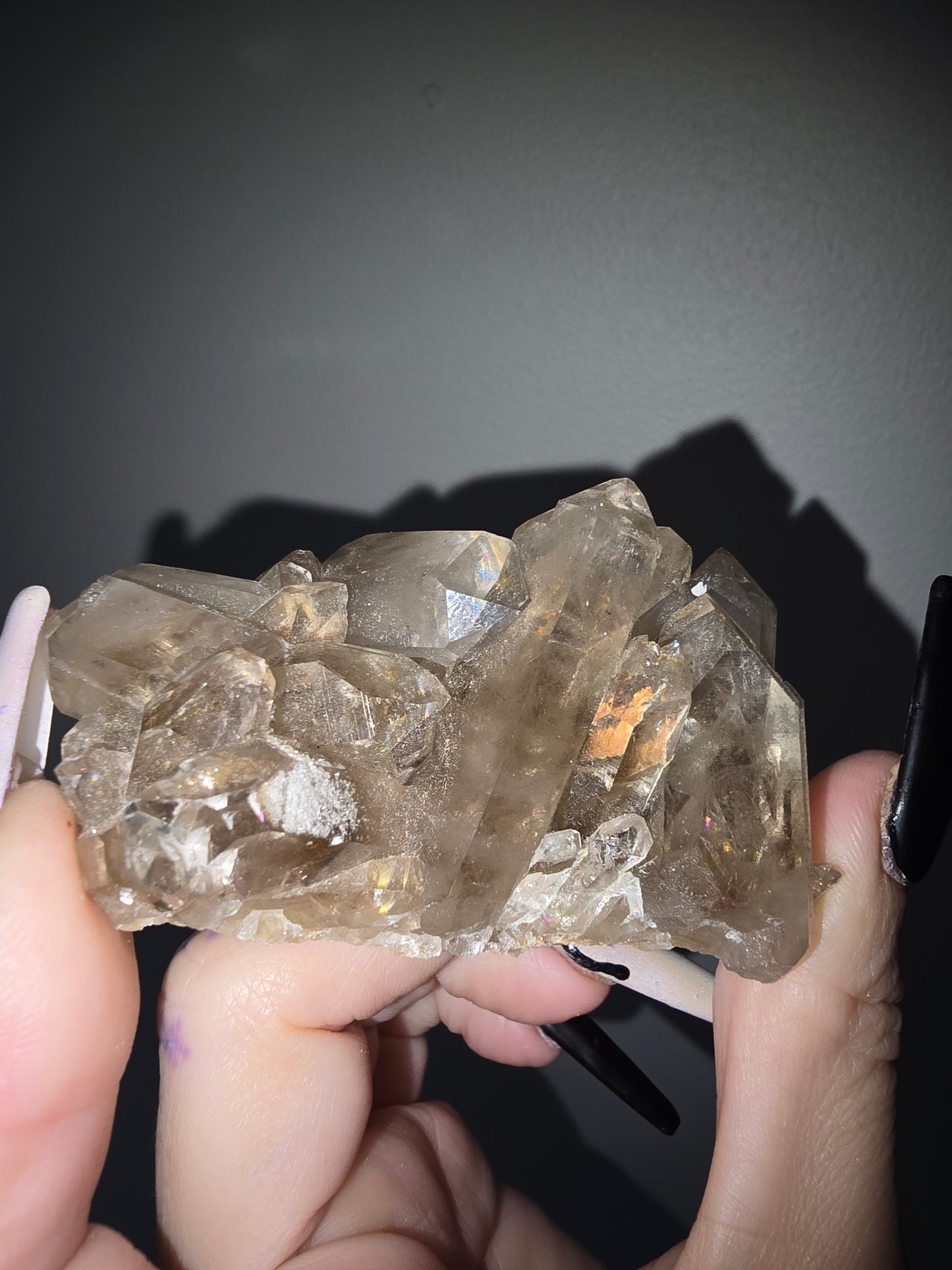 Raw Smoky Quartz Cluster | Grounding, Protection & Emotional Resilience