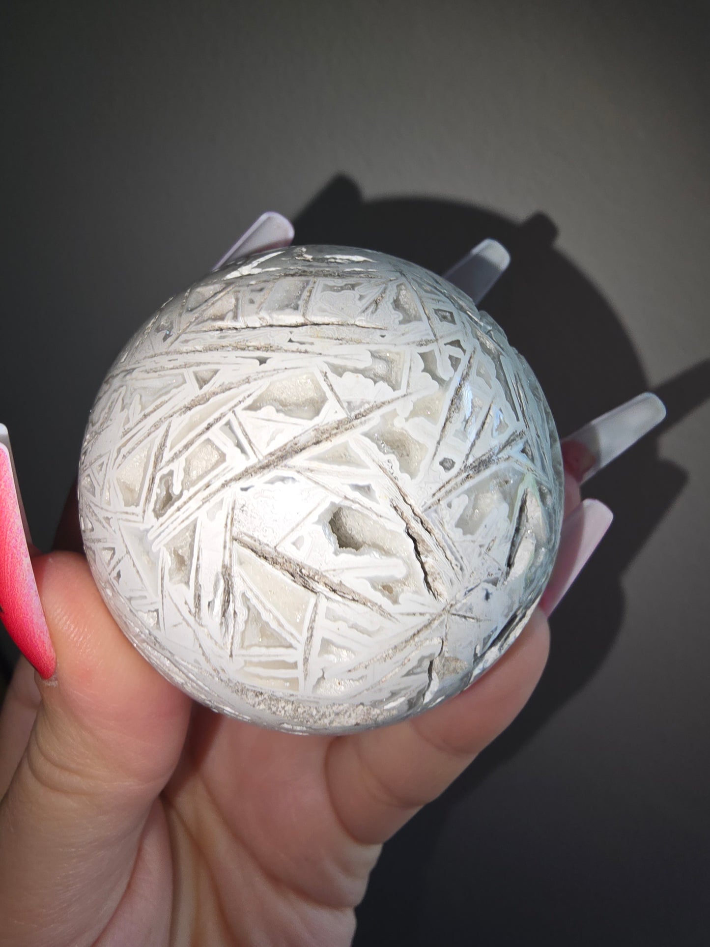 White Agate Sphere