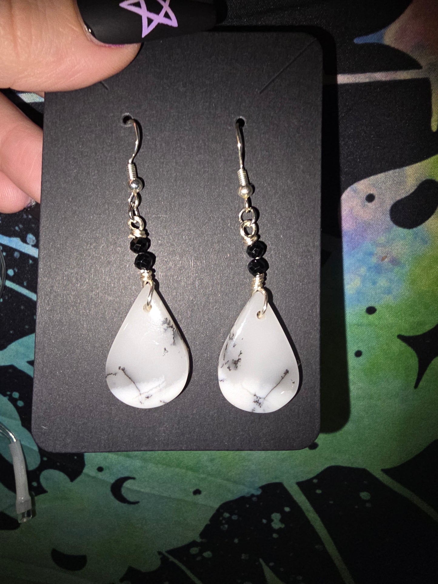 Dendritic Agate Earrings