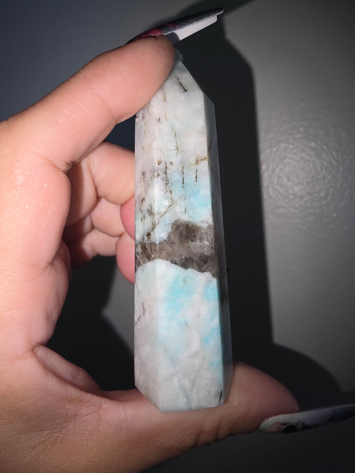 Amazonite, Smokey Quartz Tower