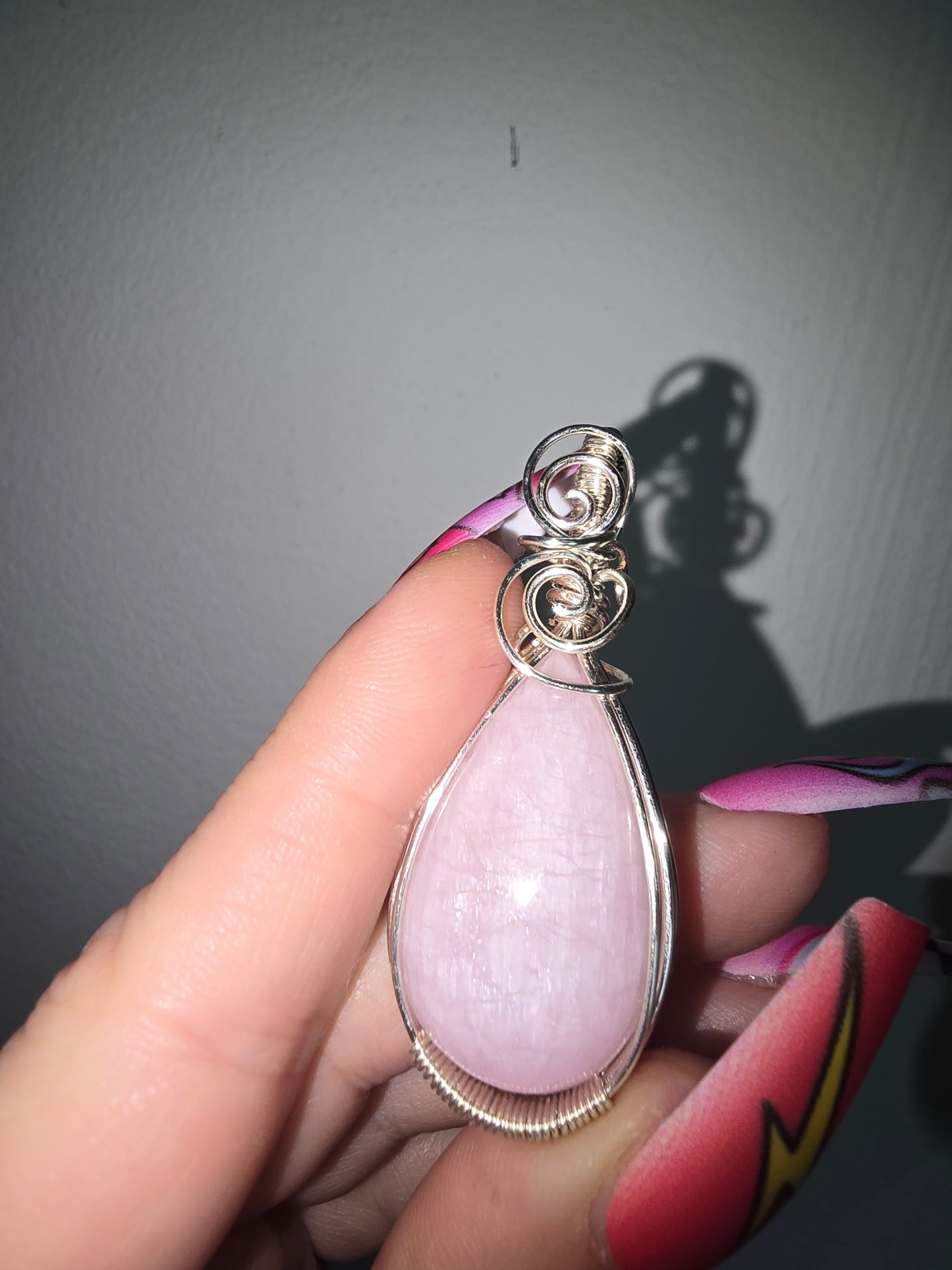 Kunzite Wrapped Pendant