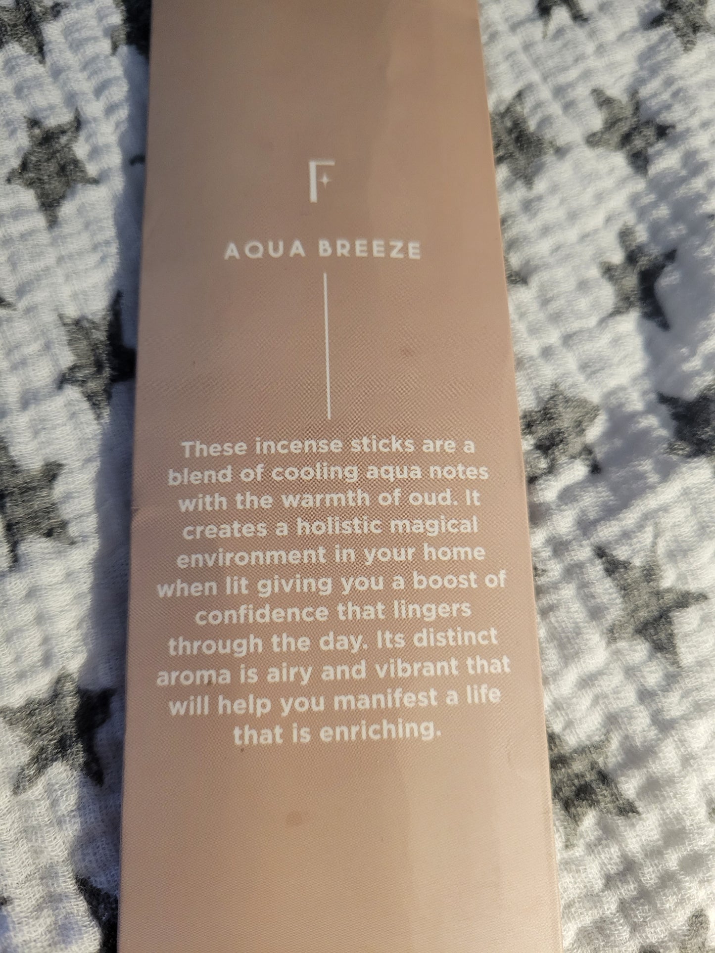 Incense Confidence/Aqua breeze