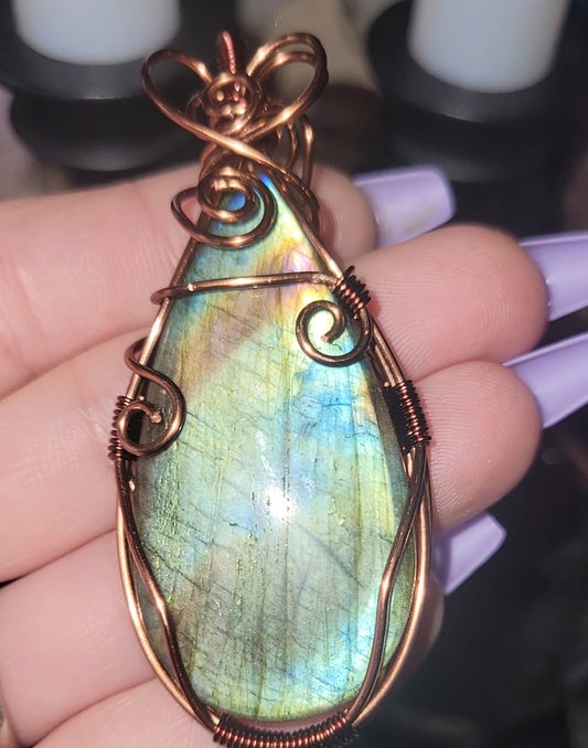 Labradorite Pendant | Intuition & Protection Crystal Jewelry