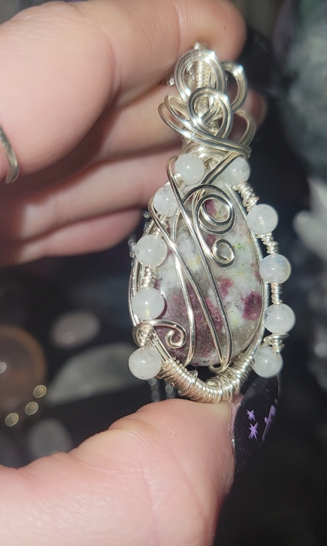 Pink Tourmaline & Moonstone