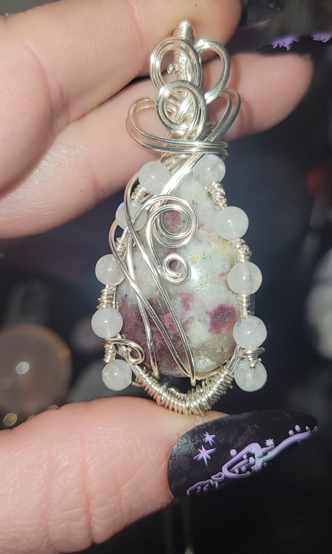 Pink Tourmaline & Moonstone