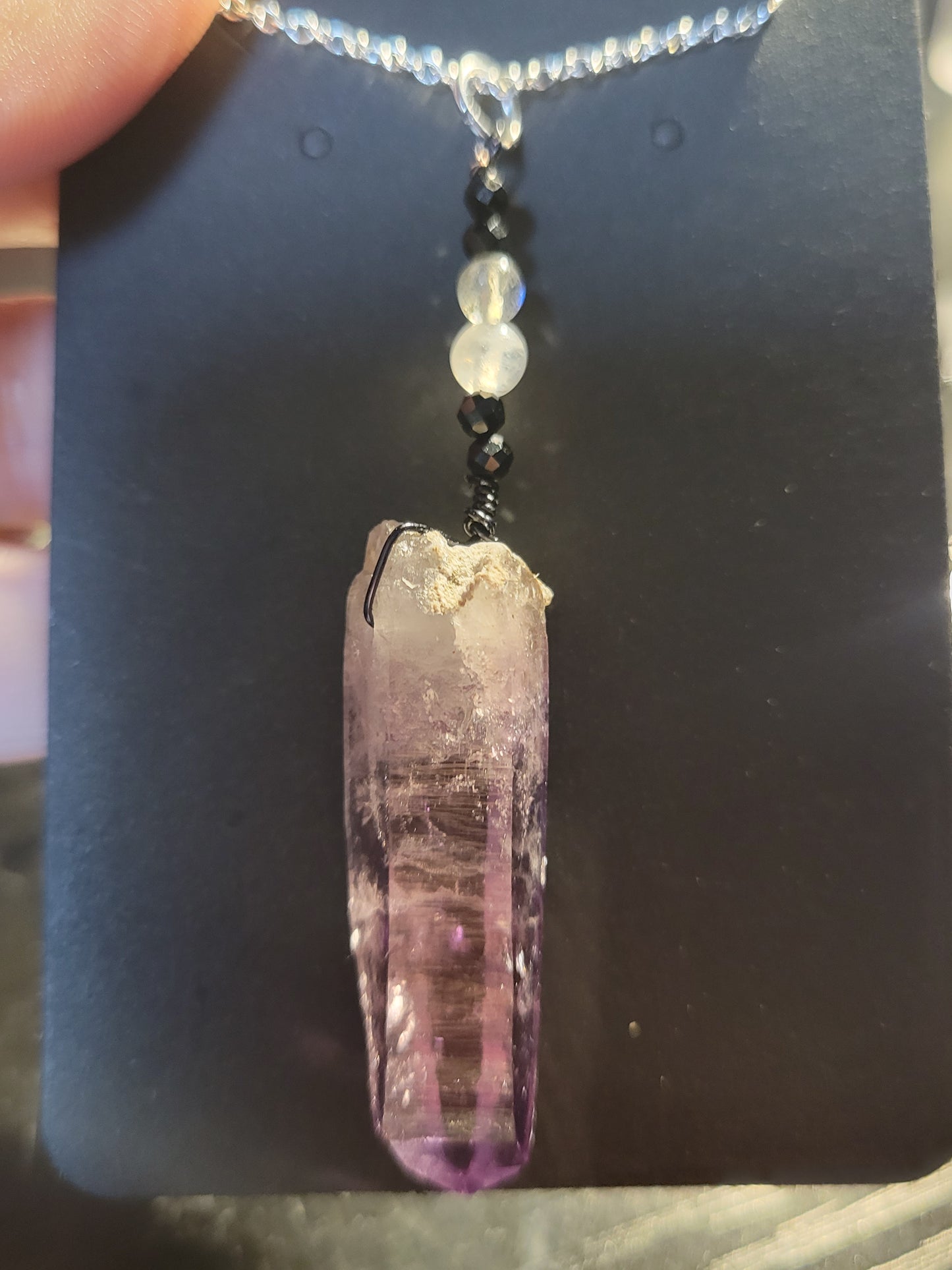 Amethyst Combo with Moonstone, Lab, & Spinel