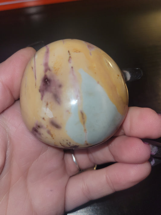 Mookaite Palm Stone