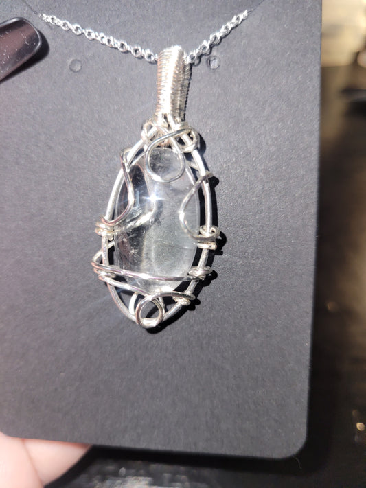 Praisolite (Green Quartz) Pendant