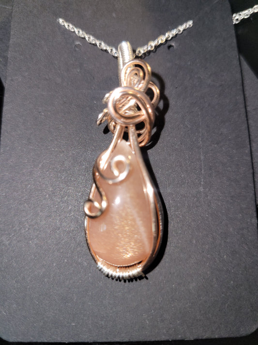 Peach Moonstone Pendant