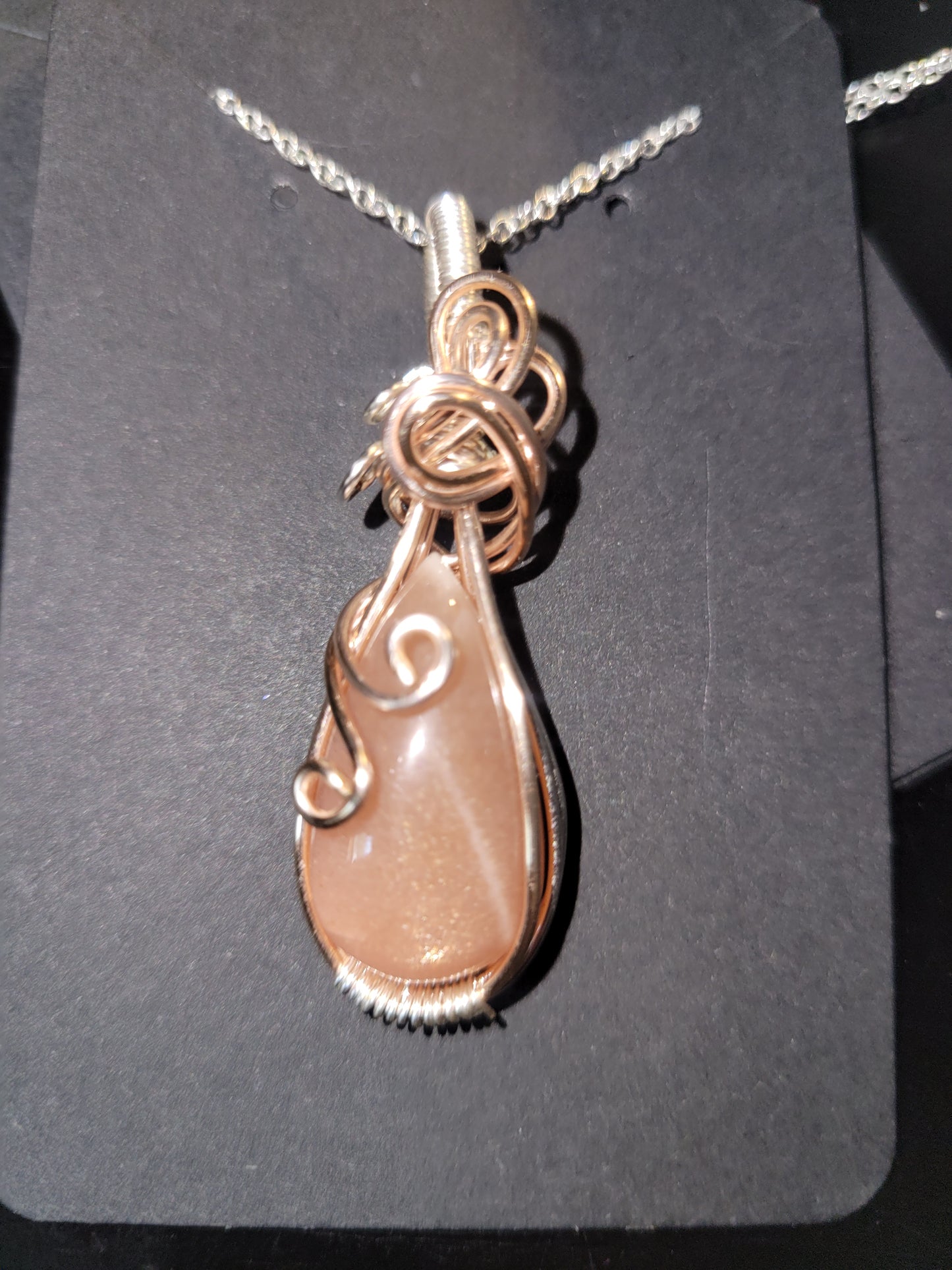 Peach Moonstone Pendant